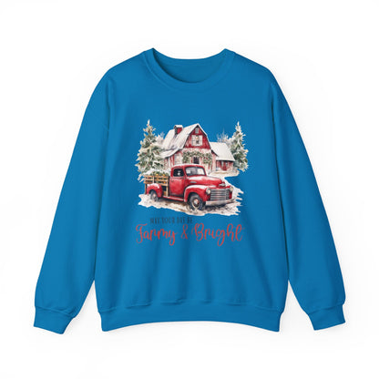 May your day be farmy and bright, Country Farm Christmas shirt - Popbydesign