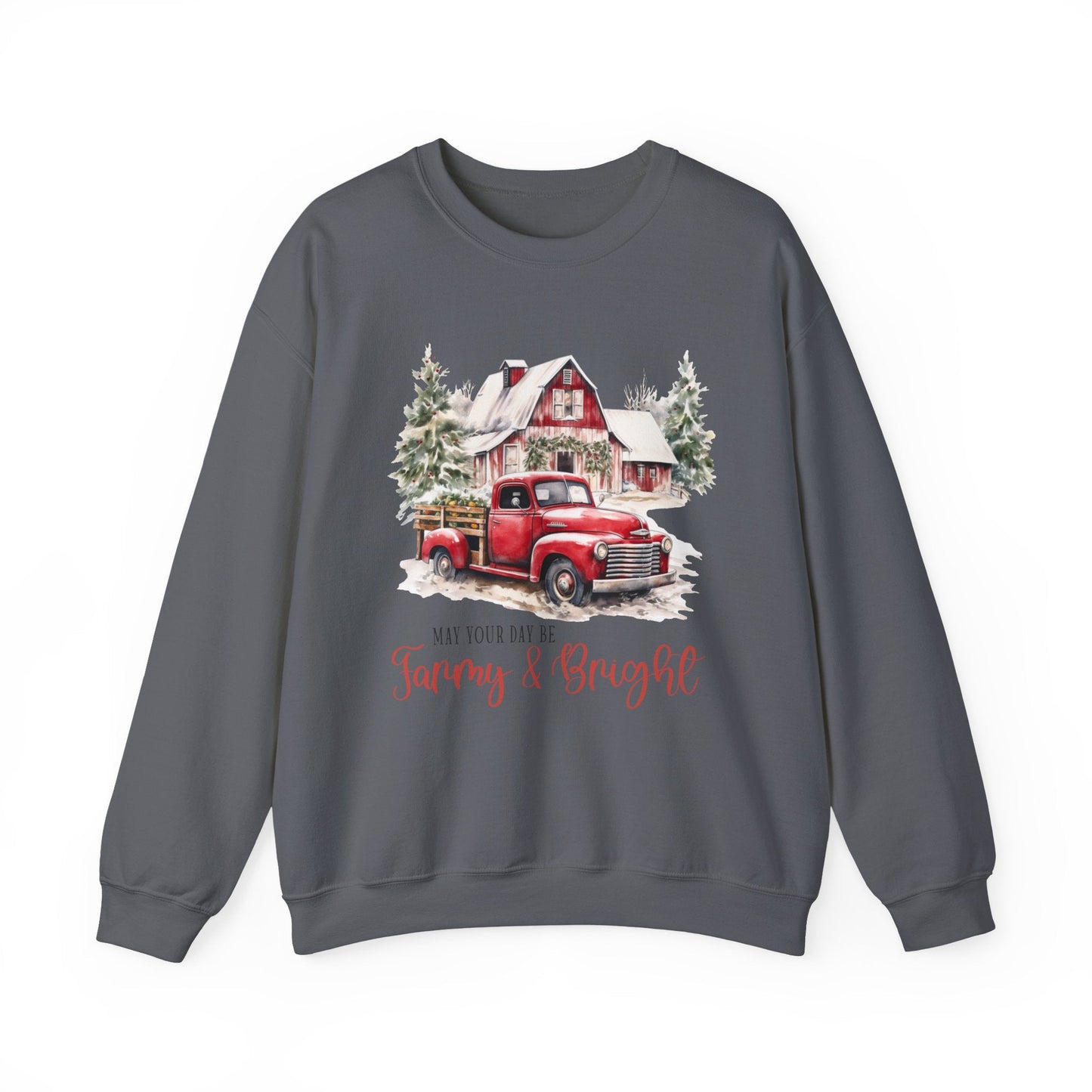 May your day be farmy and bright, Country Farm Christmas shirt - Popbydesign