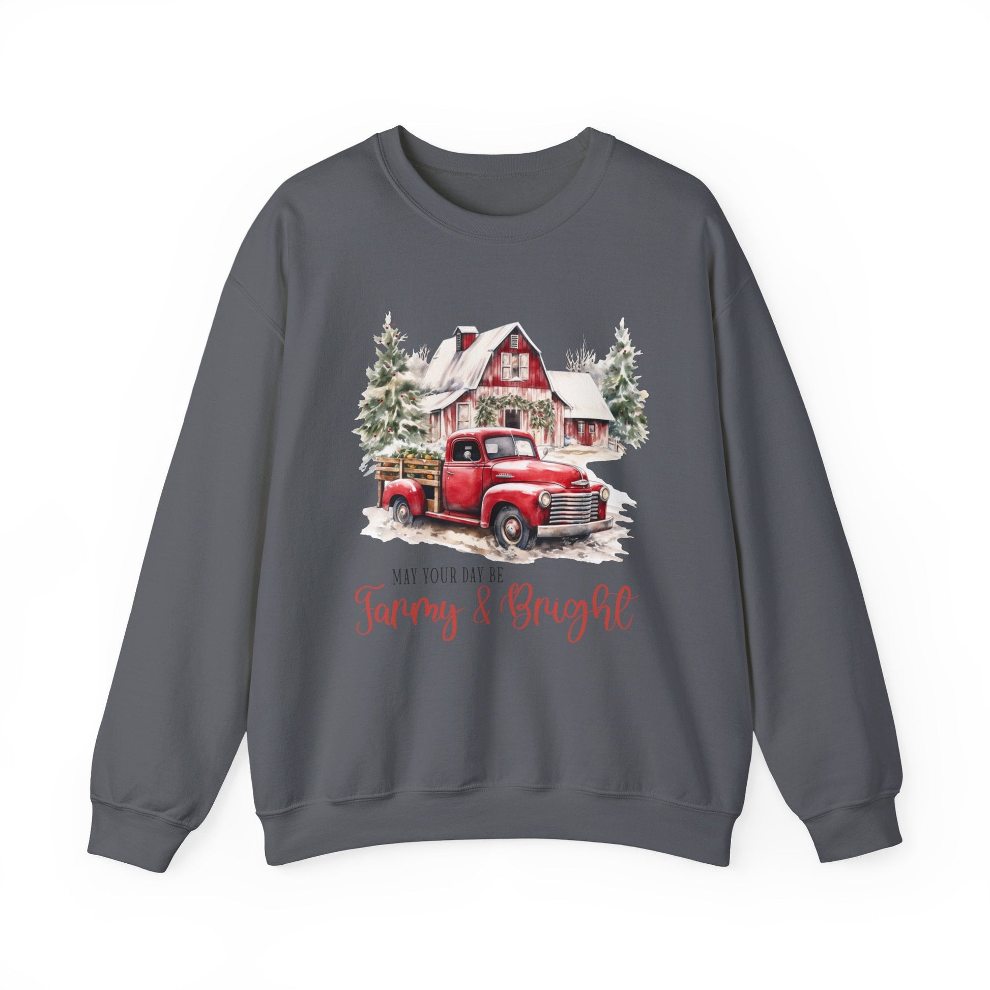 May your day be farmy and bright, Country Farm Christmas shirt - Popbydesign