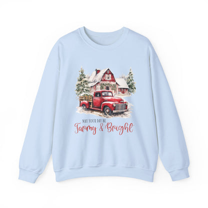May your day be farmy and bright, Country Farm Christmas shirt - Popbydesign