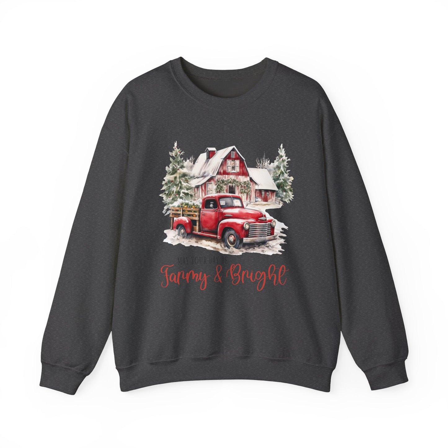 May your day be farmy and bright, Country Farm Christmas shirt - Popbydesign