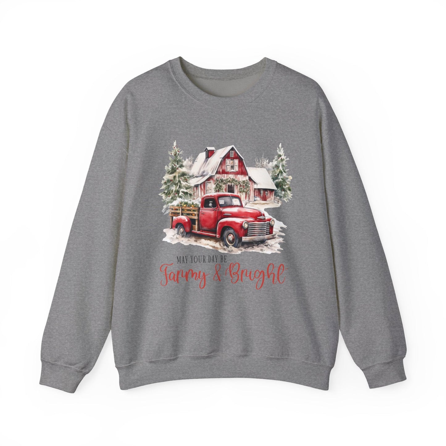 May your day be farmy and bright, Country Farm Christmas shirt - Popbydesign