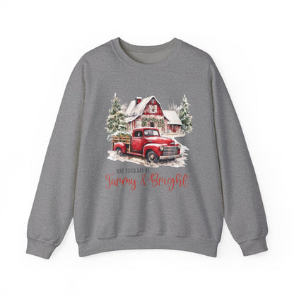 May your day be farmy and bright, Country Farm Christmas shirt - Popbydesign