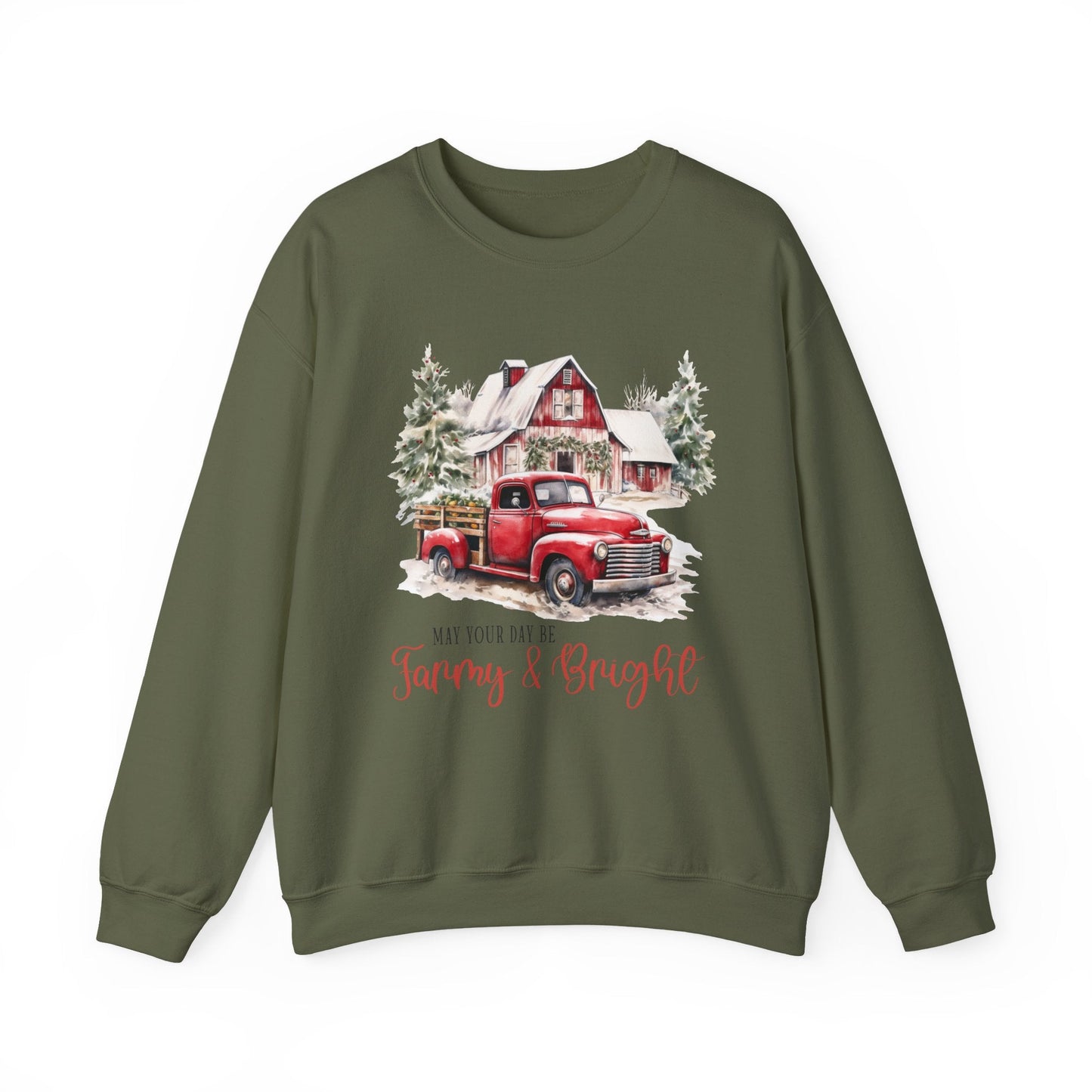 May your day be farmy and bright, Country Farm Christmas shirt - Popbydesign