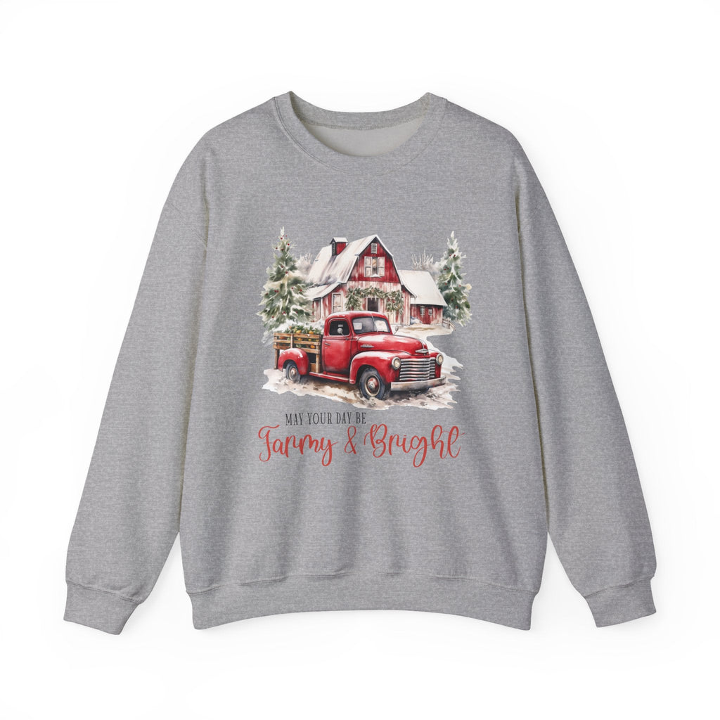 May your day be farmy and bright, Country Farm Christmas shirt by PopCultureByDesign36