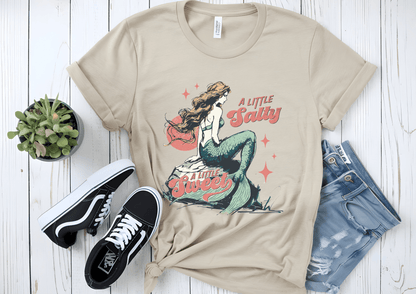 Mermaid TShirt, Summer Vibes Mermaid Shirt, Beach Sea Life - Popbydesign