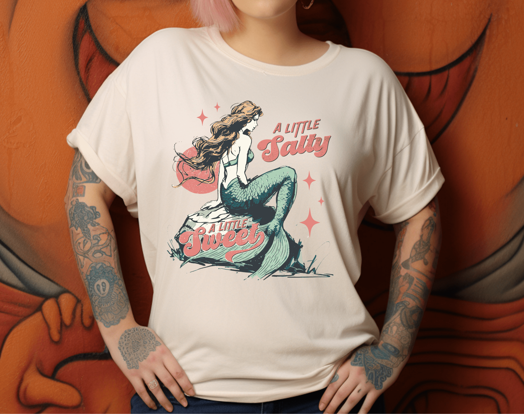 Mermaid TShirt, Summer Vibes Mermaid Shirt, Beach Sea Life by PopCultureByDesign36