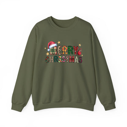 Merry Christmas Sweatshirt, Christmas Tis The Season Sweatshirt - Popbydesign