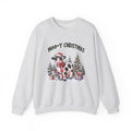 Moo-Y Christmas, Cute Cow Christmas sweatshirt, Cow Xmas by PopCultureByDesign36