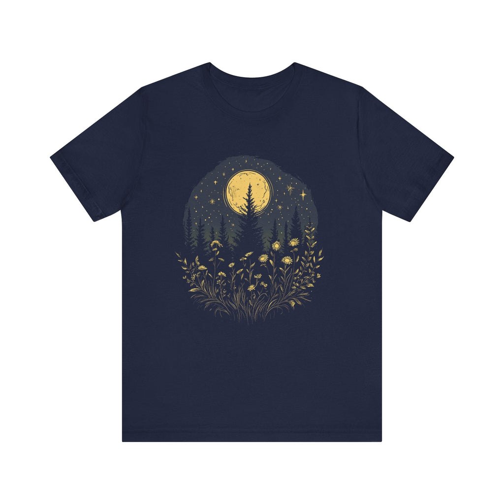 Mystic Moon And Flowers Shirt, Boho Vintage Moon by PopCultureByDesign36