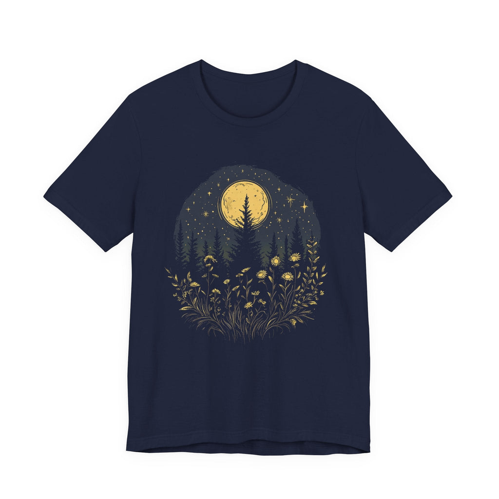 Mystic Moon And Flowers Shirt, Boho Vintage Moon by PopCultureByDesign36