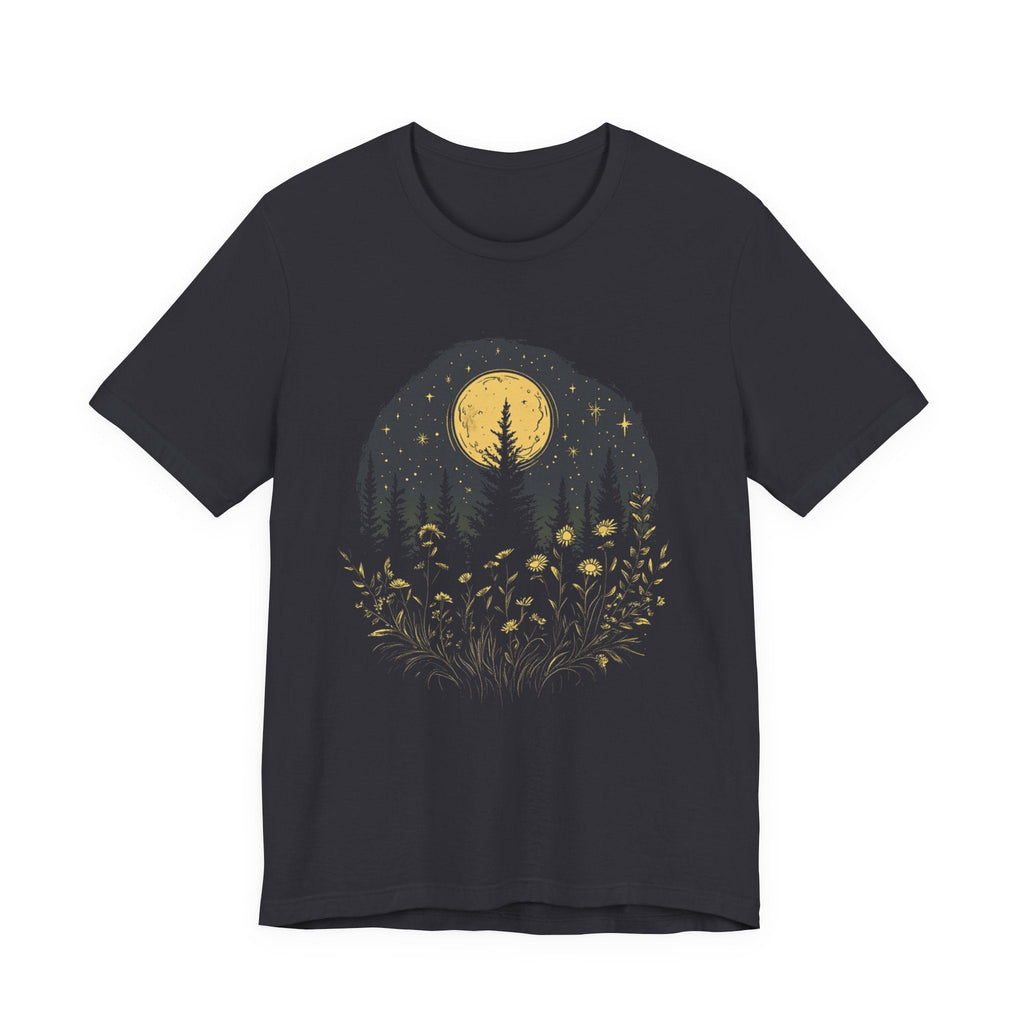 Mystic Moon And Flowers Shirt, Boho Vintage Moon by PopCultureByDesign36