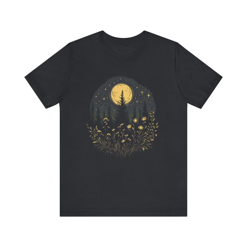 Mystic Moon And Flowers Shirt, Boho Vintage Moon by PopCultureByDesign36