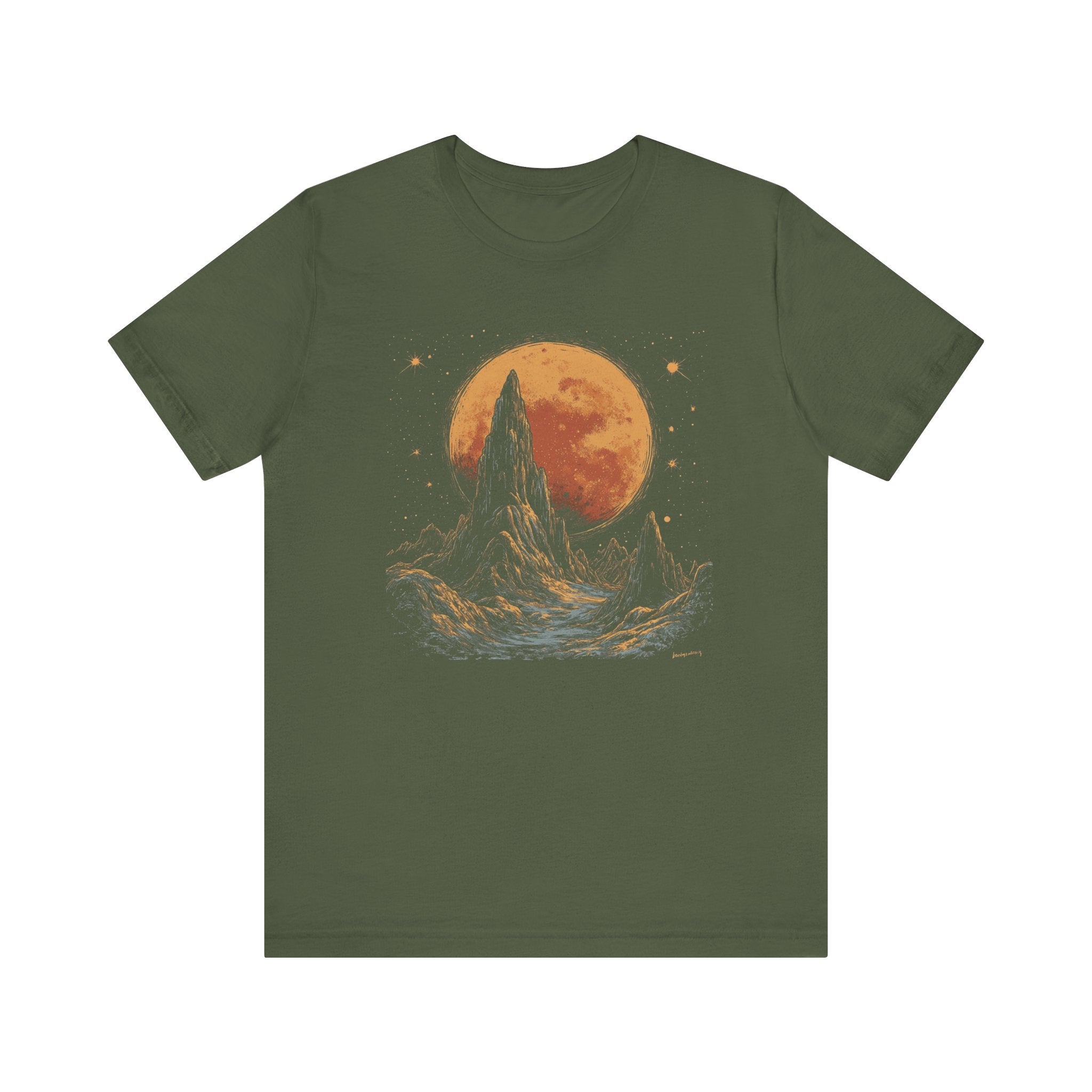 Mystical Moon Phase Shirt, Mystic Moon And Mountains Shirt by PopCultureByDesign36