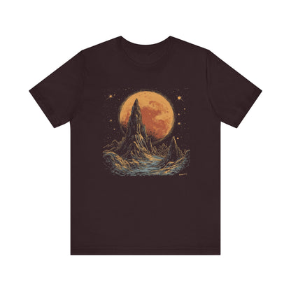 Mystical Moon Phase Shirt, Mystic Moon And Mountains Shirt - Popbydesign