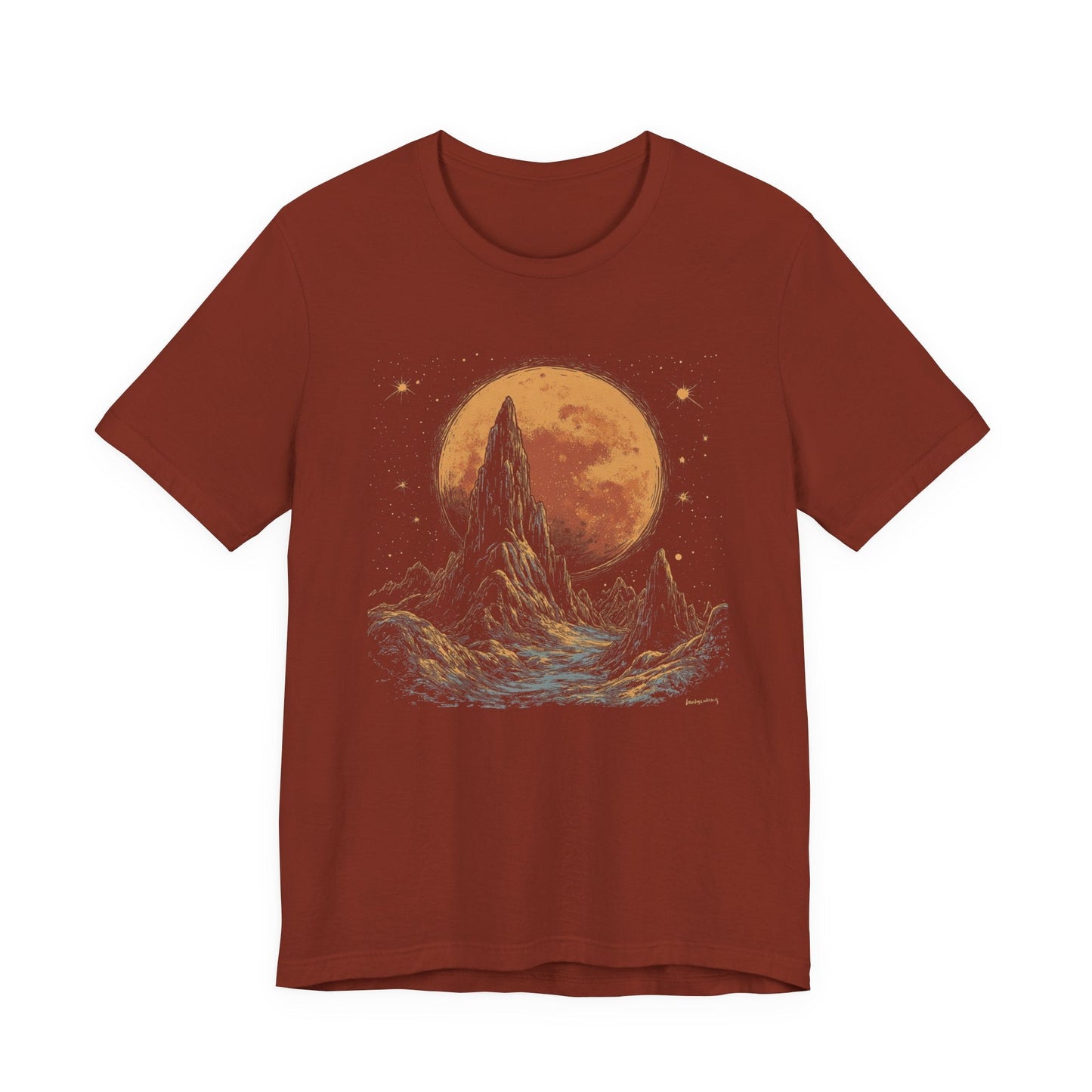 Mystical Moon Phase Shirt, Mystic Moon And Mountains Shirt - Popbydesign
