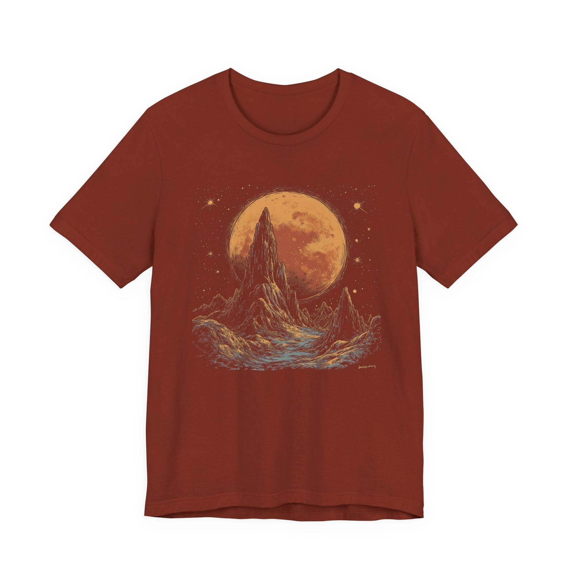 Mystical Moon Phase Shirt, Mystic Moon And Mountains Shirt - Popbydesign