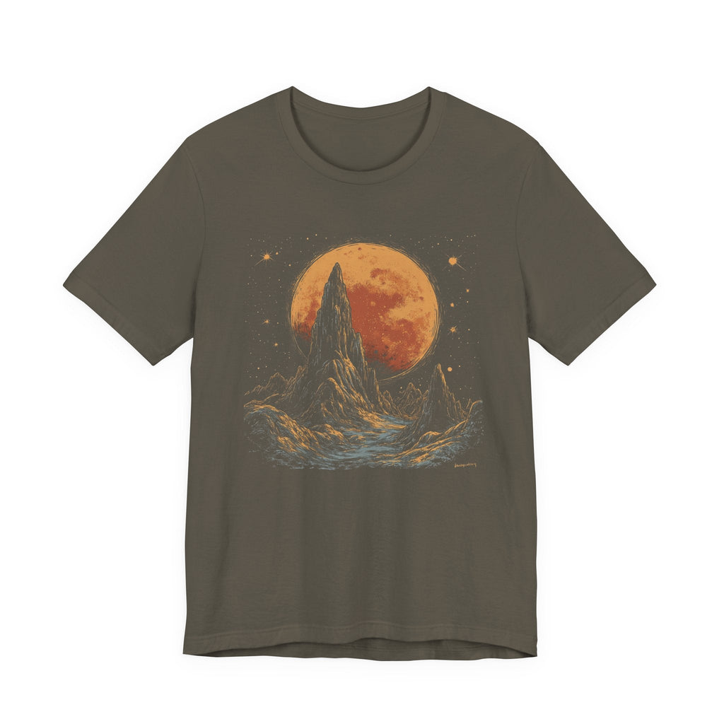 Mystical Moon Phase Shirt, Mystic Moon And Mountains Shirt by PopCultureByDesign36