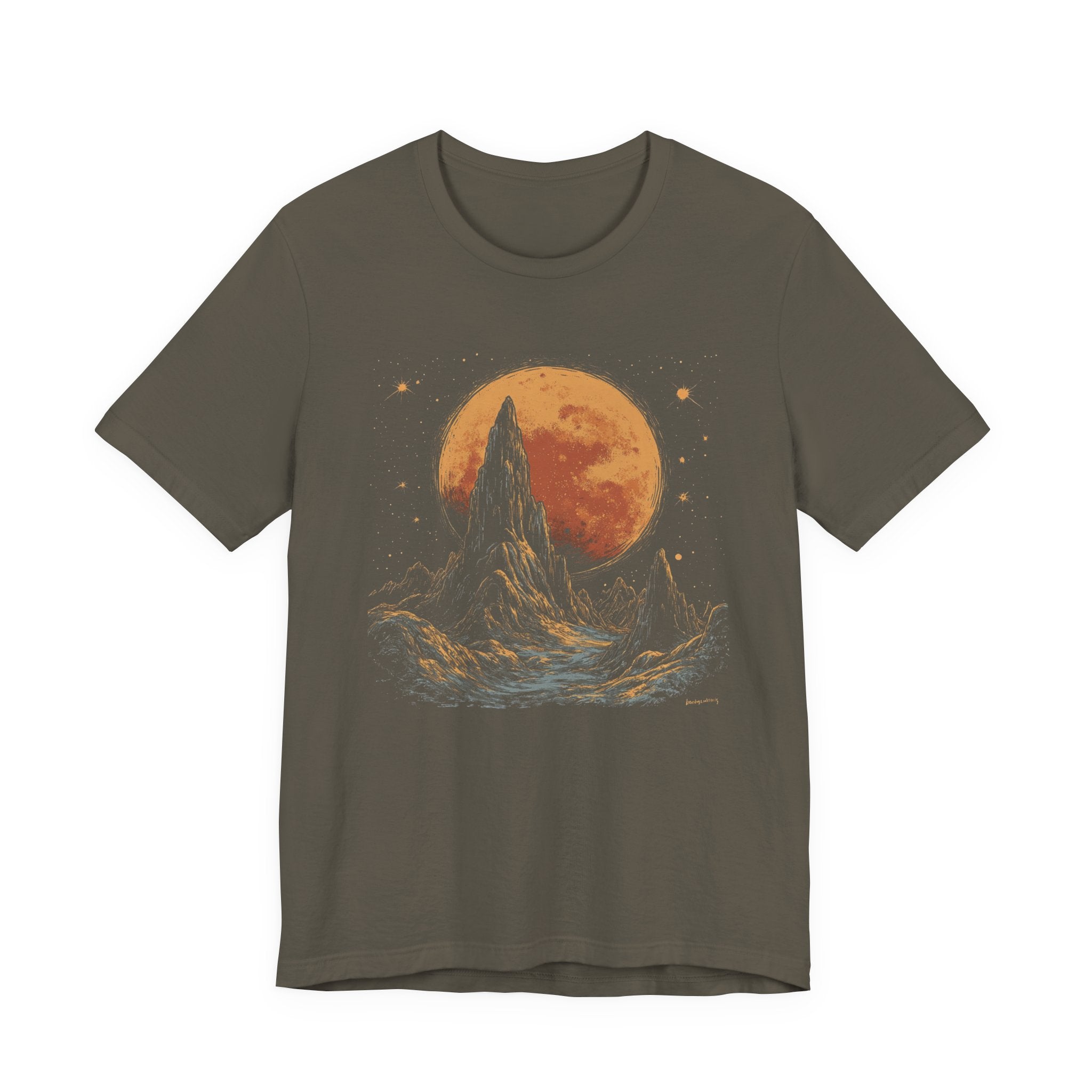 Mystical Moon Phase Shirt, Mystic Moon And Mountains Shirt by PopCultureByDesign36