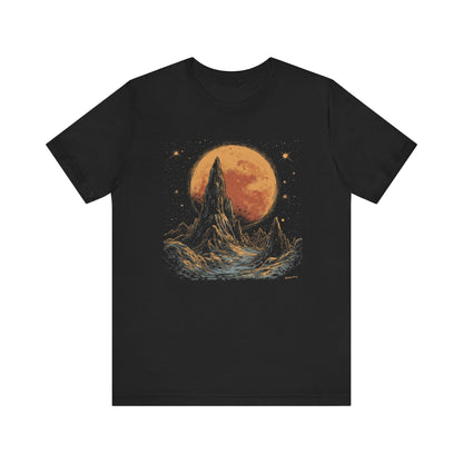 Mystical Moon Phase Shirt, Mystic Moon And Mountains Shirt - Popbydesign