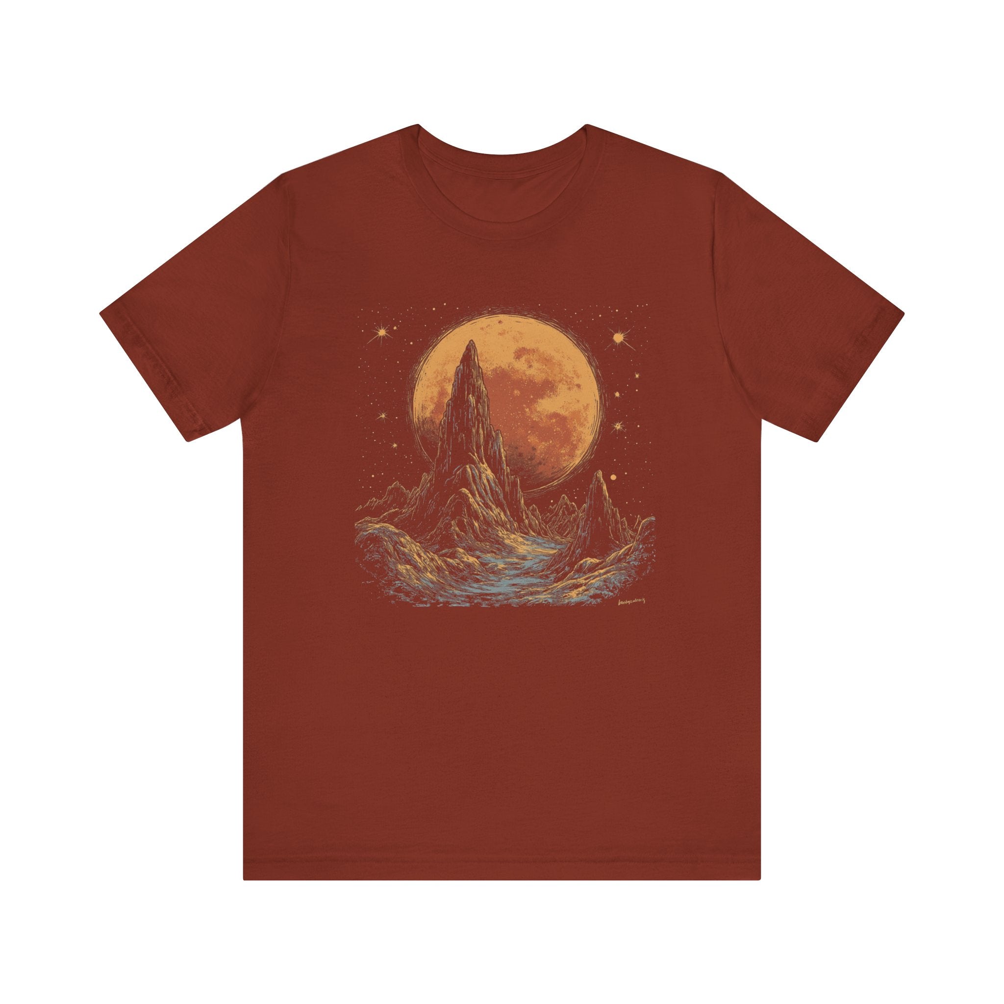 Mystical Moon Phase Shirt, Mystic Moon And Mountains Shirt by PopCultureByDesign36