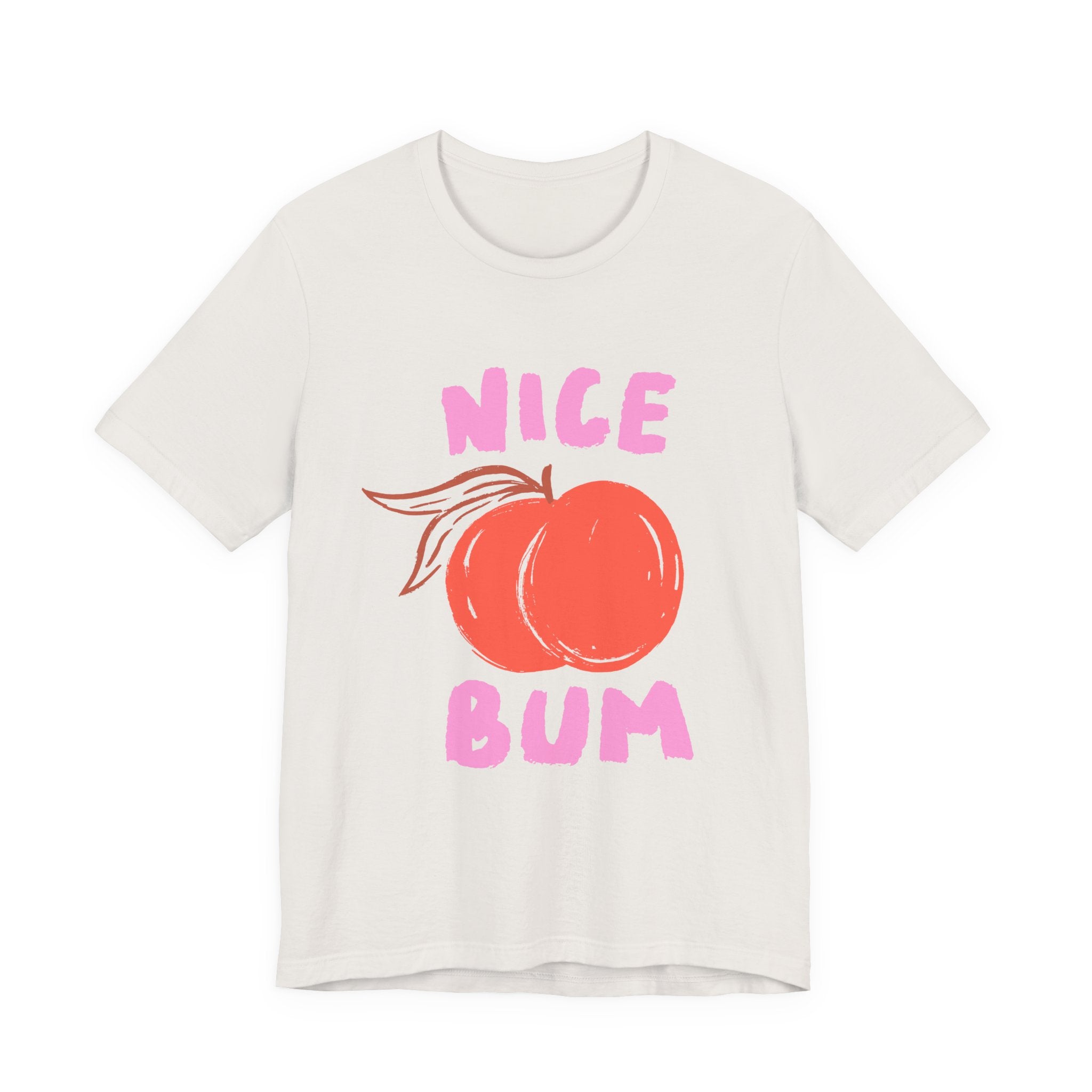 Nice Bum Peach Shirt, Cute Fruit Graphic T-Shirt, Food Lover Tee by PopCultureByDesign36