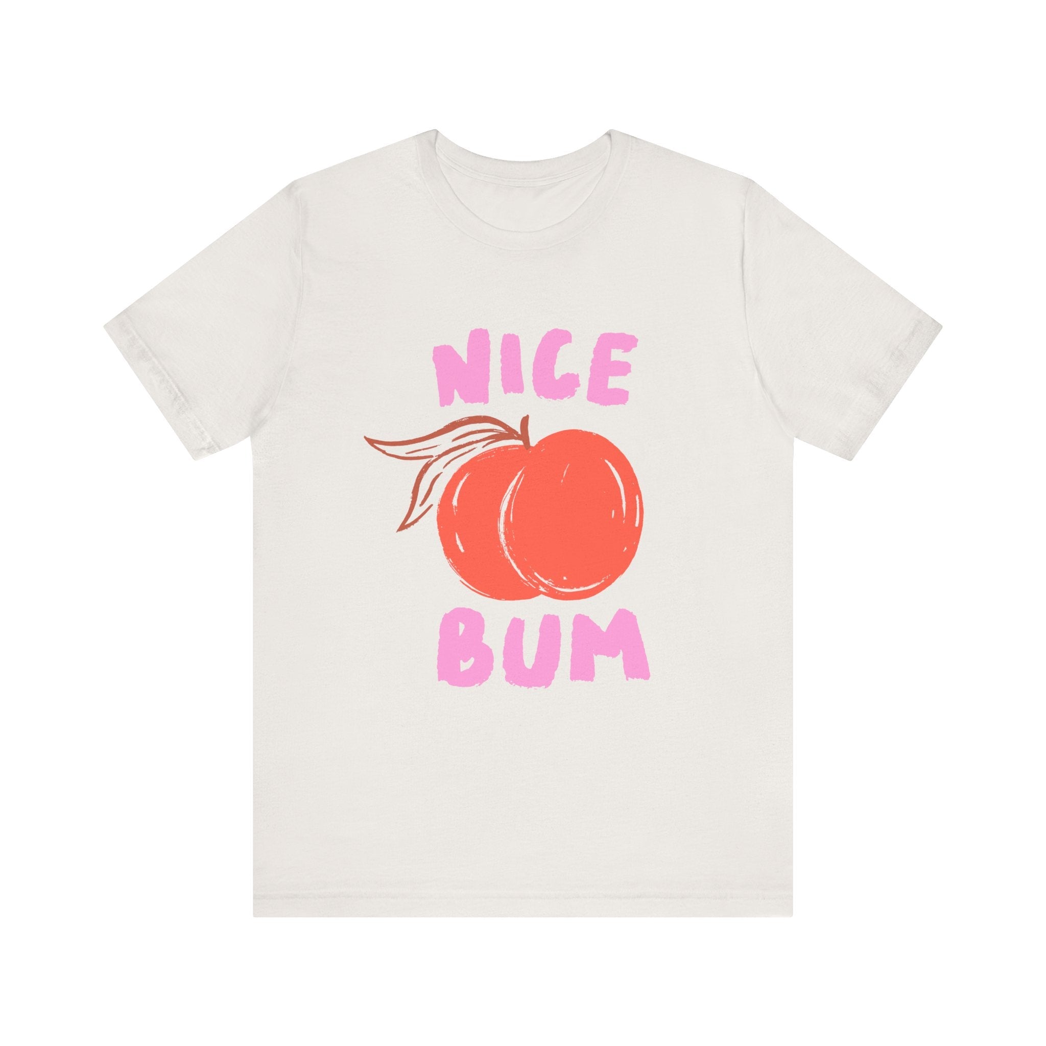 Nice Bum Peach Shirt, Cute Fruit Graphic T-Shirt, Food Lover Tee by PopCultureByDesign36