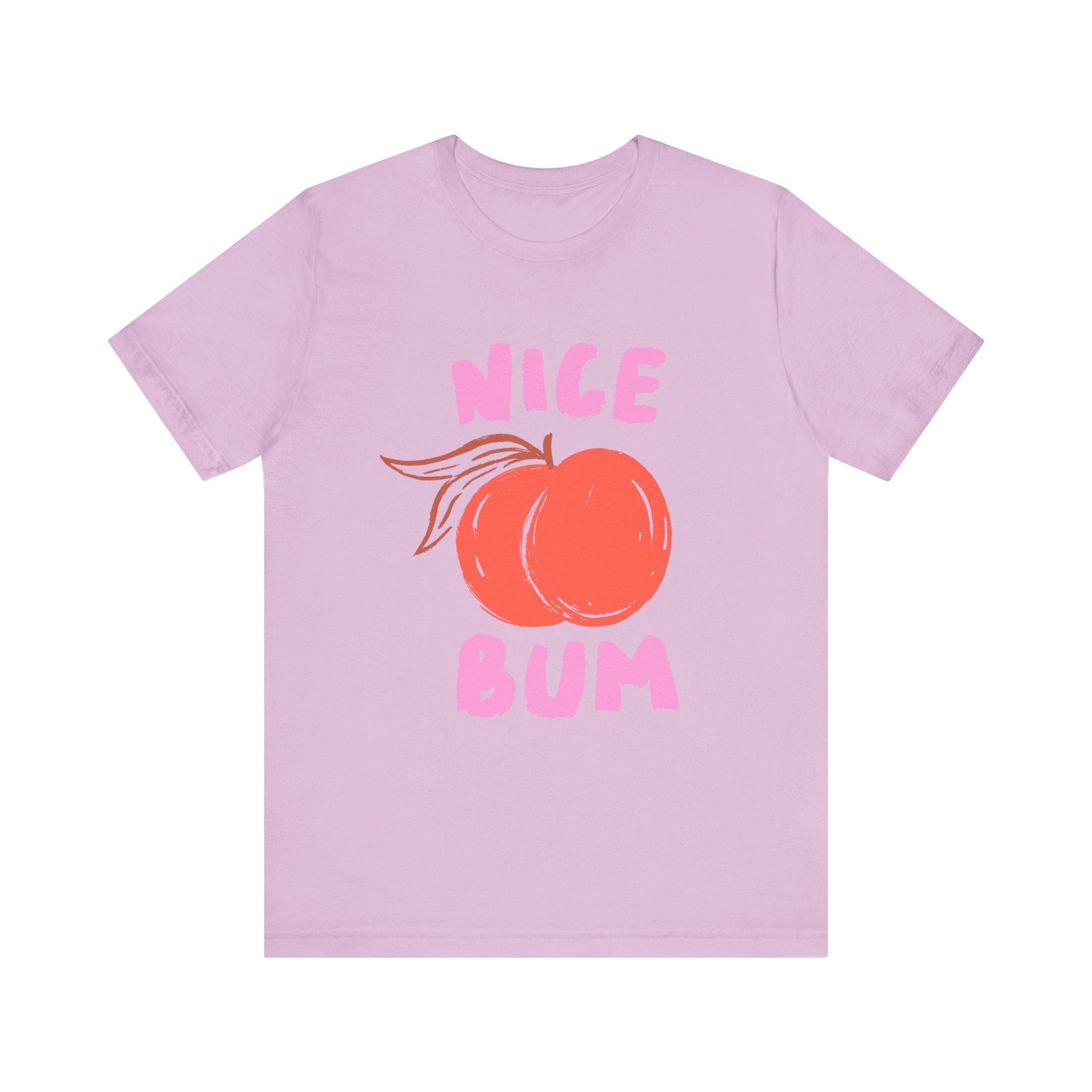 Nice Bum Peach Shirt, Cute Fruit Graphic T-Shirt, Food Lover Tee by PopCultureByDesign36