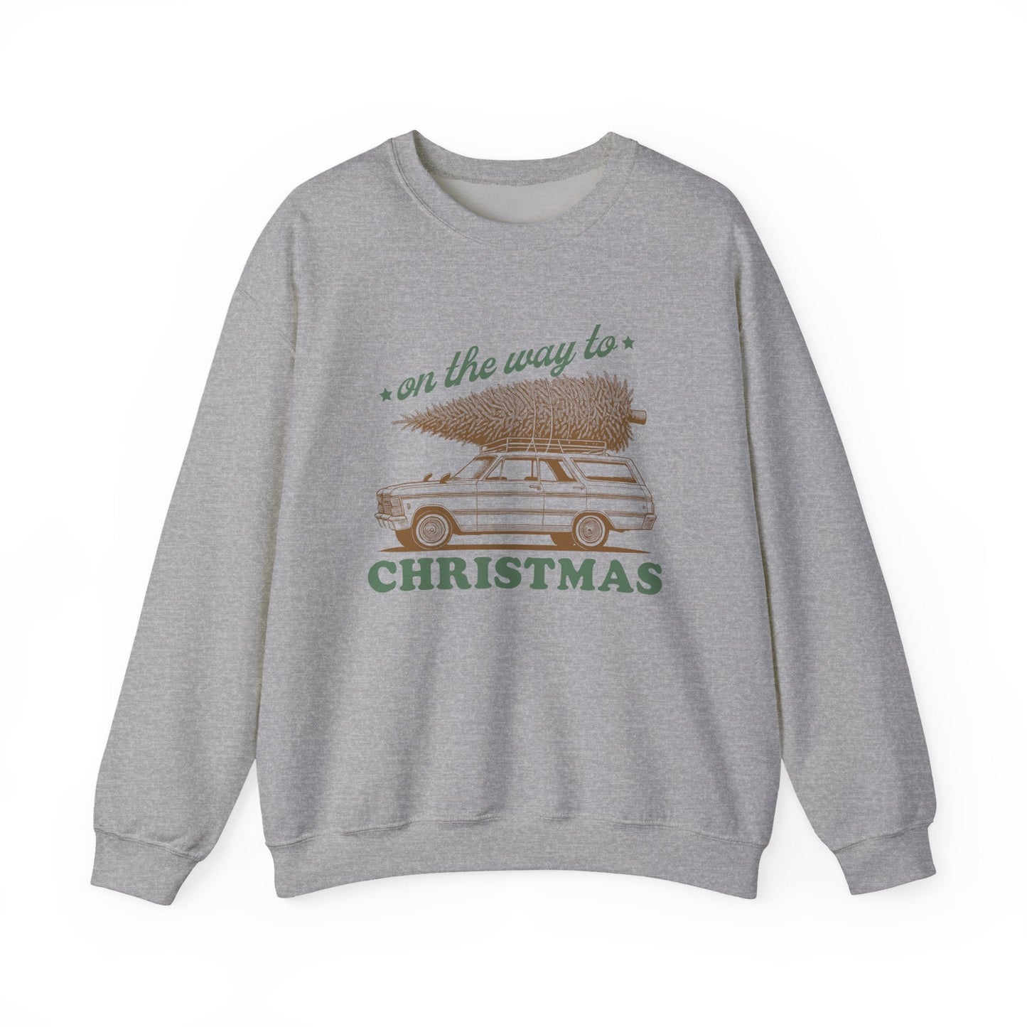 On The Way To Christmas, Xmas Sweatshirt, Family Christmas - Popbydesign