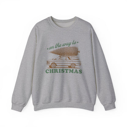 On The Way To Christmas, Xmas Sweatshirt, Family Christmas - Popbydesign