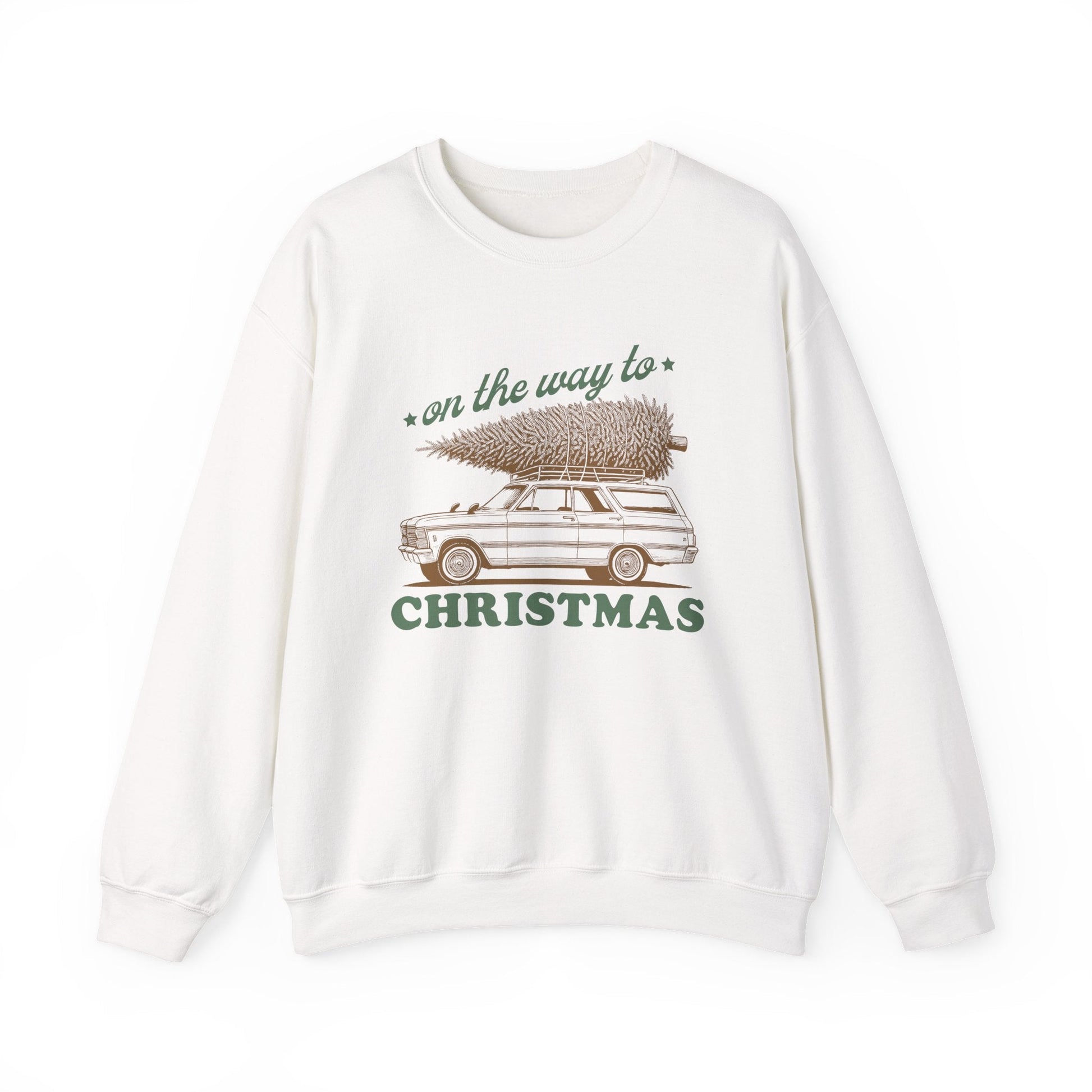On The Way To Christmas, Xmas Sweatshirt, Family Christmas - Popbydesign