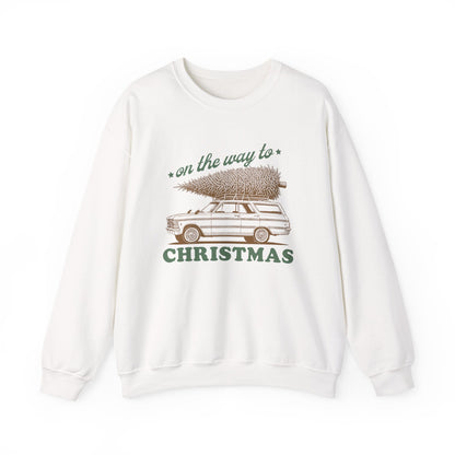 On The Way To Christmas, Xmas Sweatshirt, Family Christmas - Popbydesign