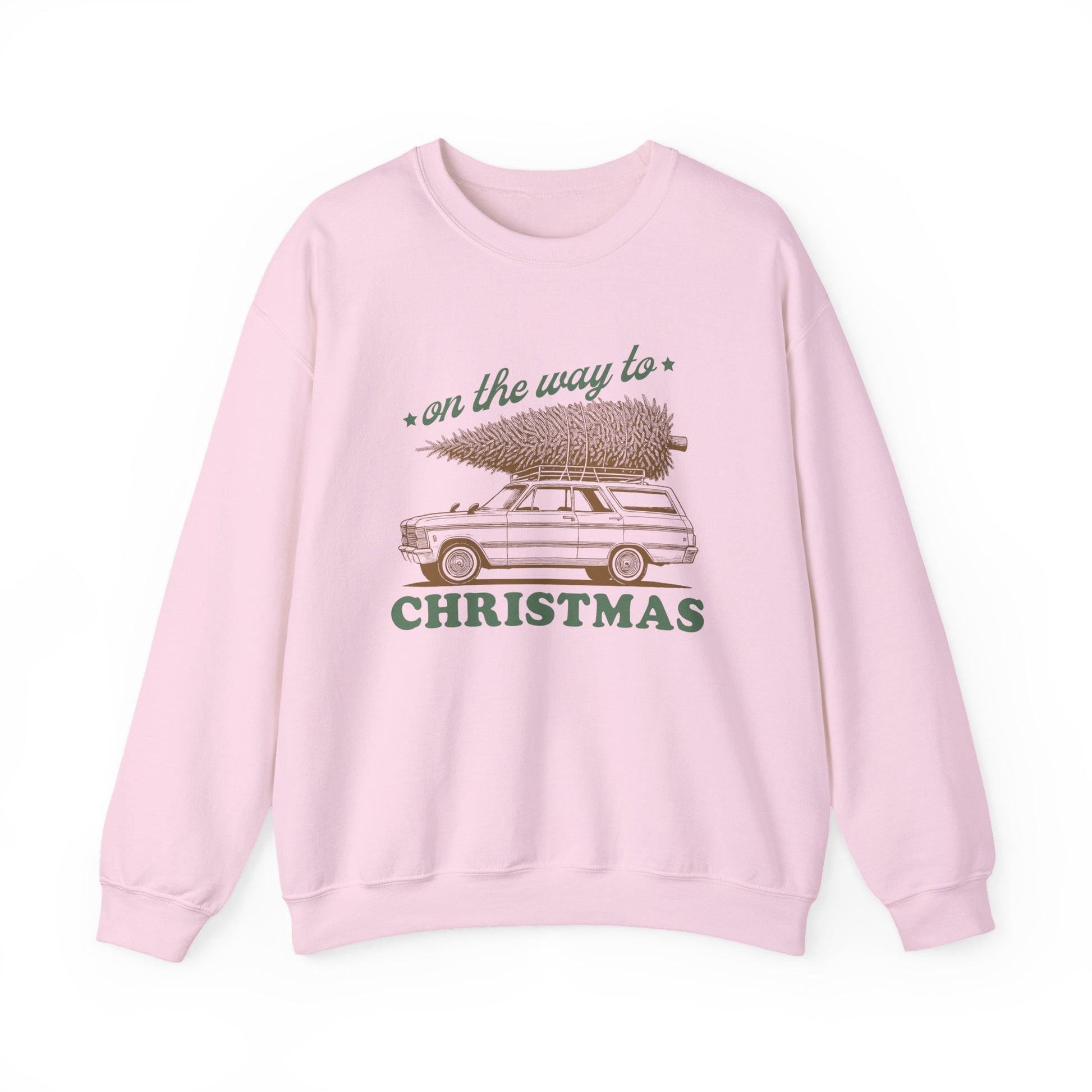 On The Way To Christmas, Xmas Sweatshirt, Family Christmas - Popbydesign