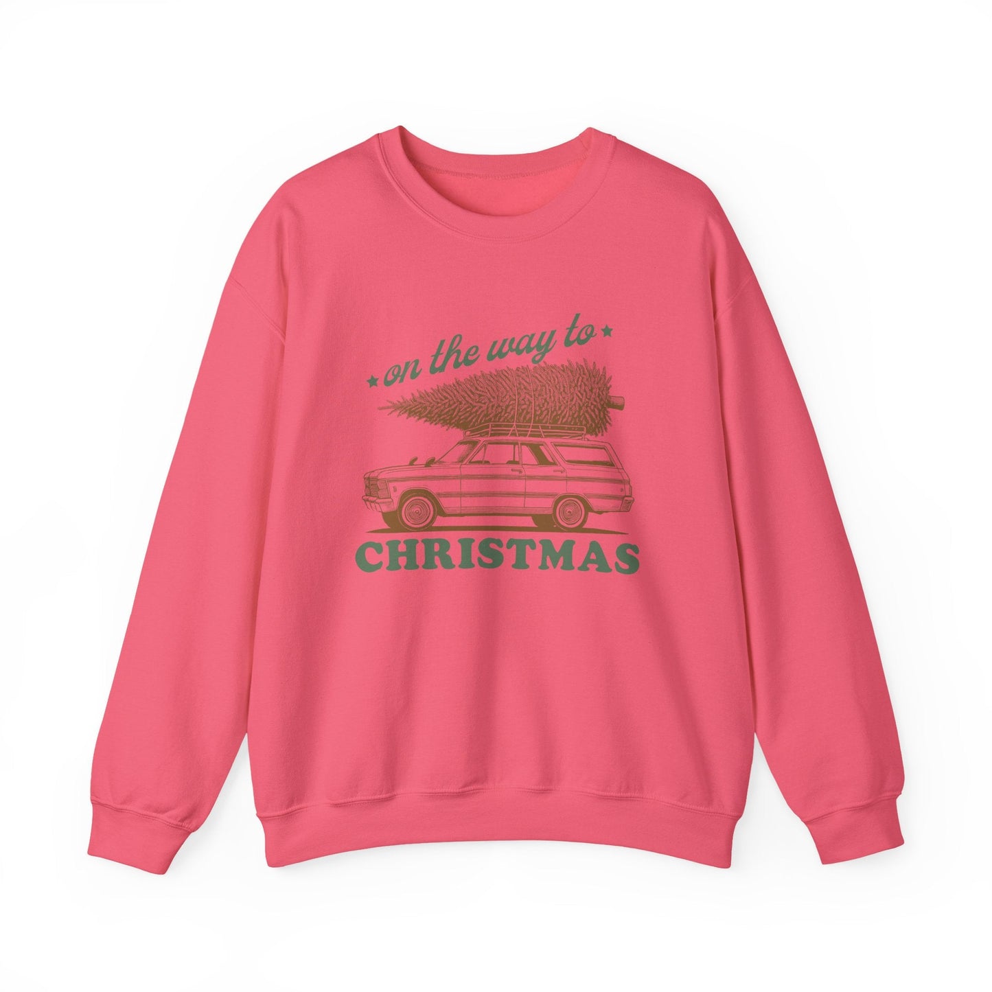 On The Way To Christmas, Xmas Sweatshirt, Family Christmas - Popbydesign