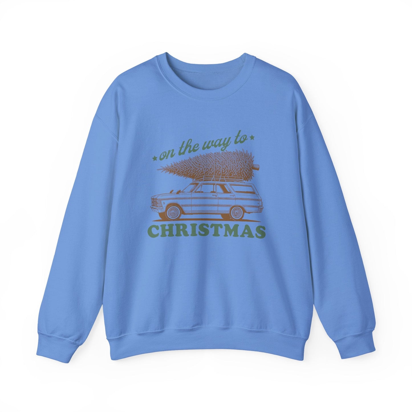 On The Way To Christmas, Xmas Sweatshirt, Family Christmas - Popbydesign