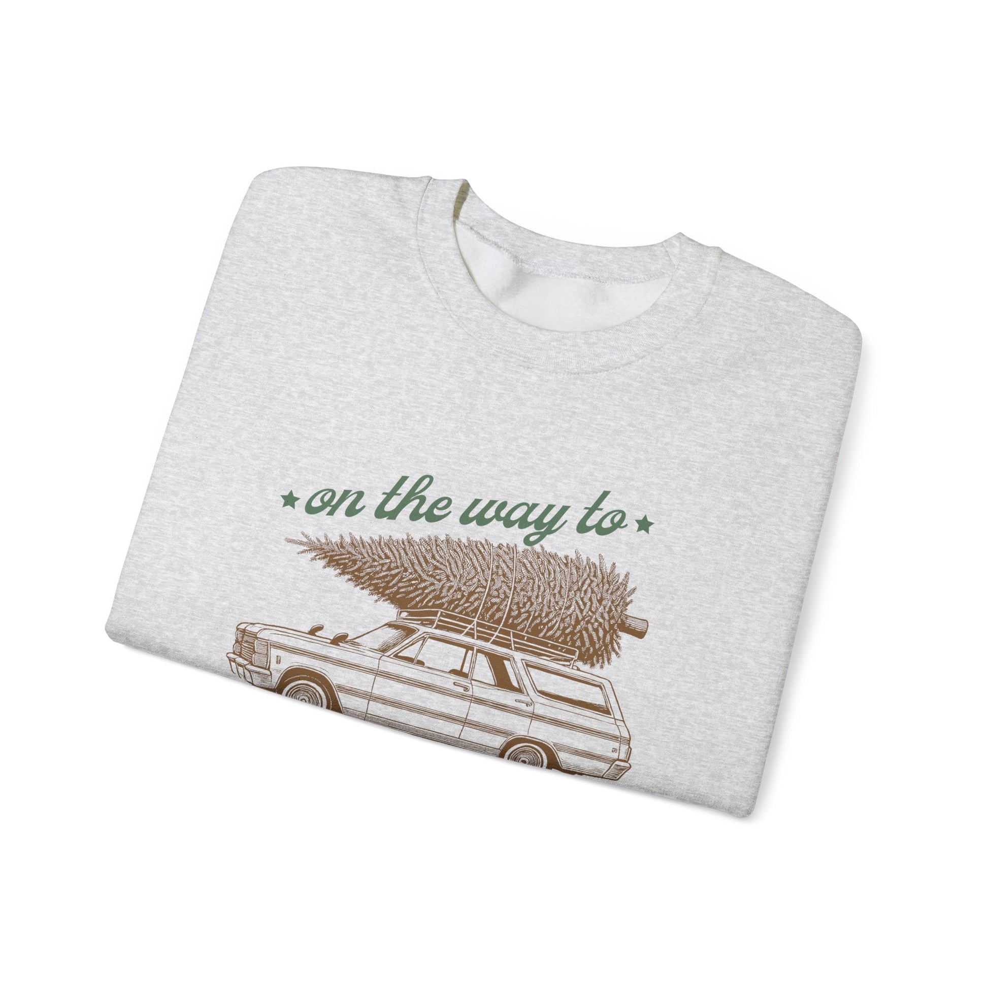 On The Way To Christmas, Xmas Sweatshirt, Family Christmas - Popbydesign