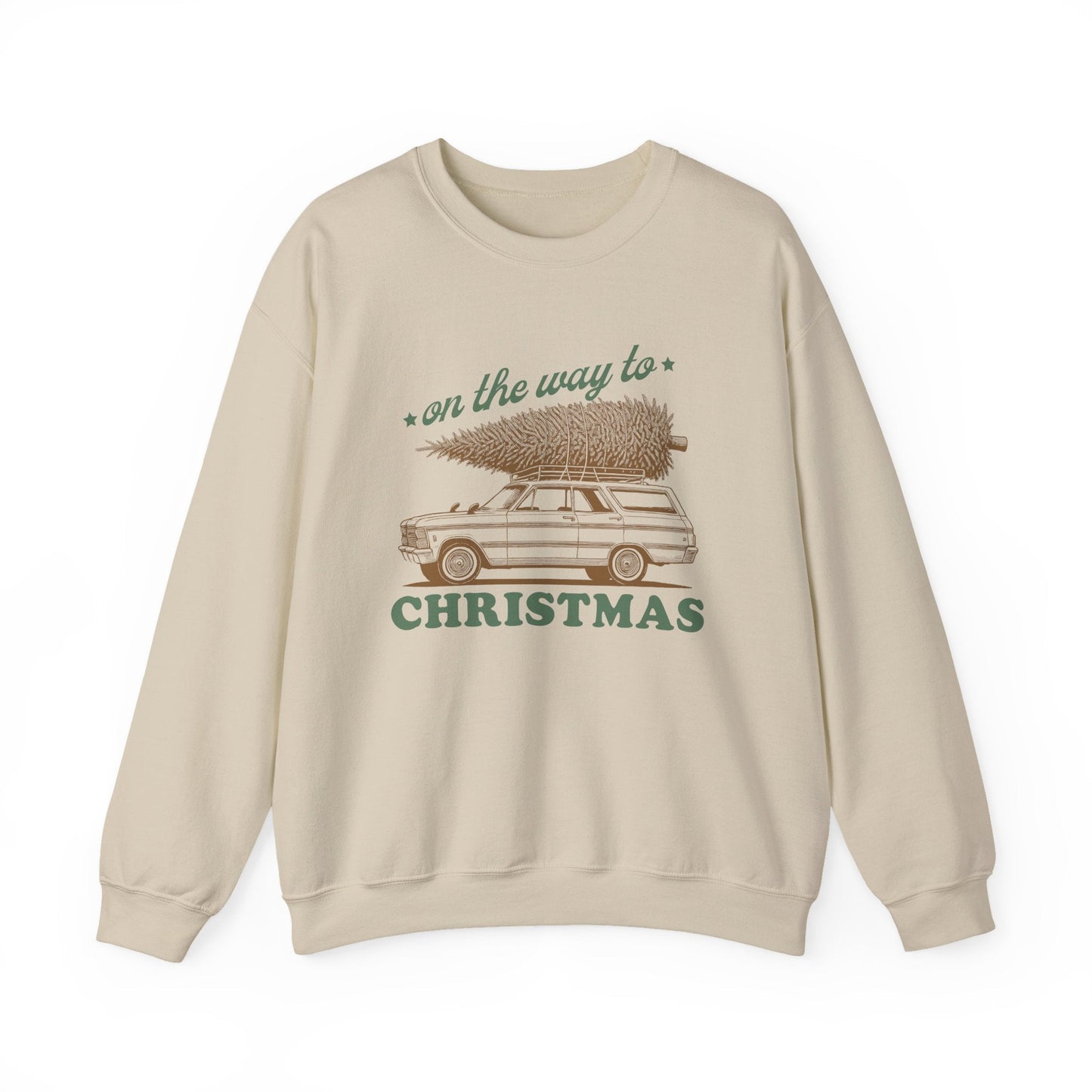 On The Way To Christmas, Xmas Sweatshirt, Family Christmas - Popbydesign
