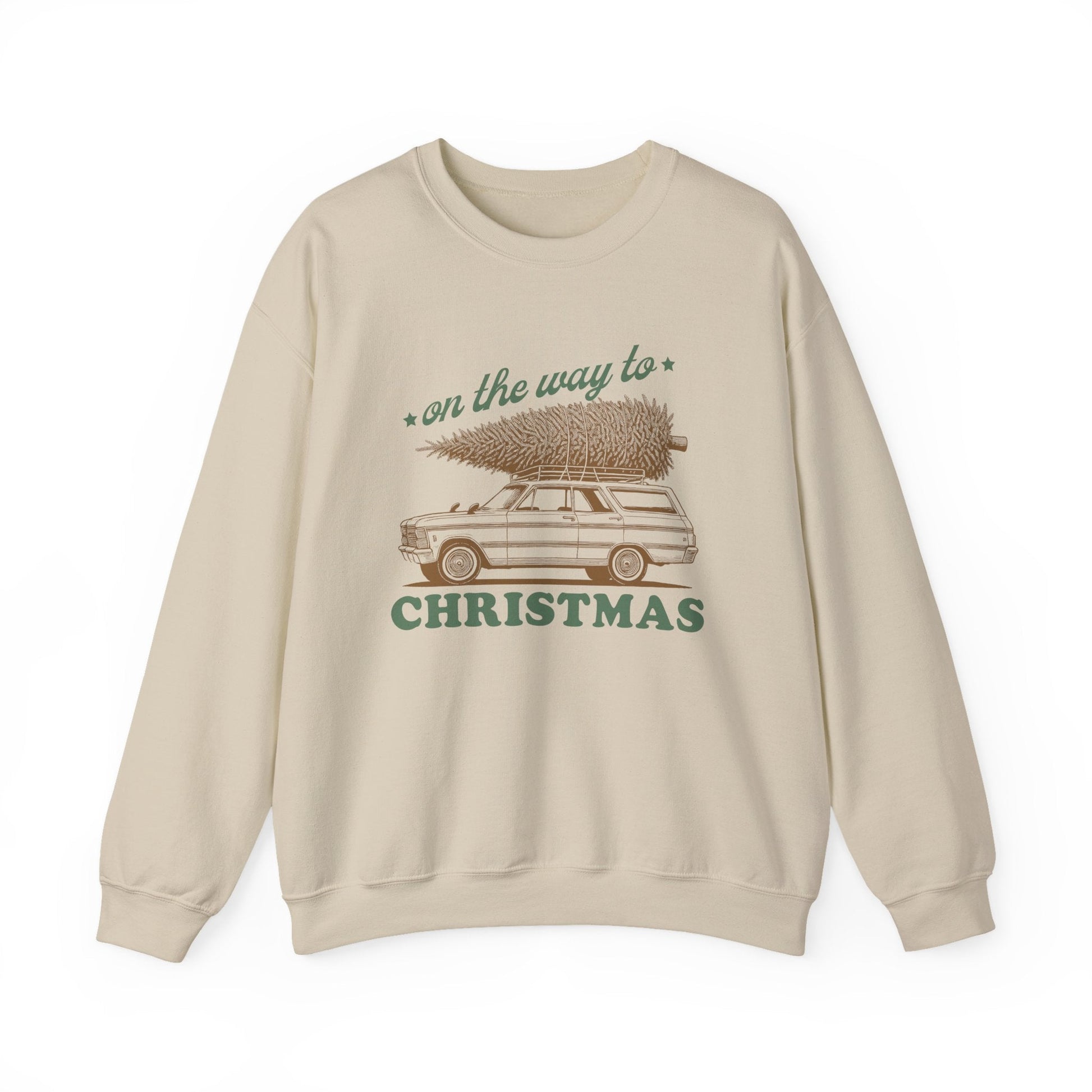 On The Way To Christmas, Xmas Sweatshirt, Family Christmas - Popbydesign