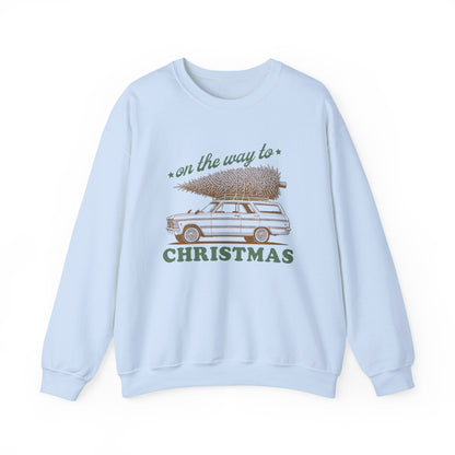 On The Way To Christmas, Xmas Sweatshirt, Family Christmas - Popbydesign
