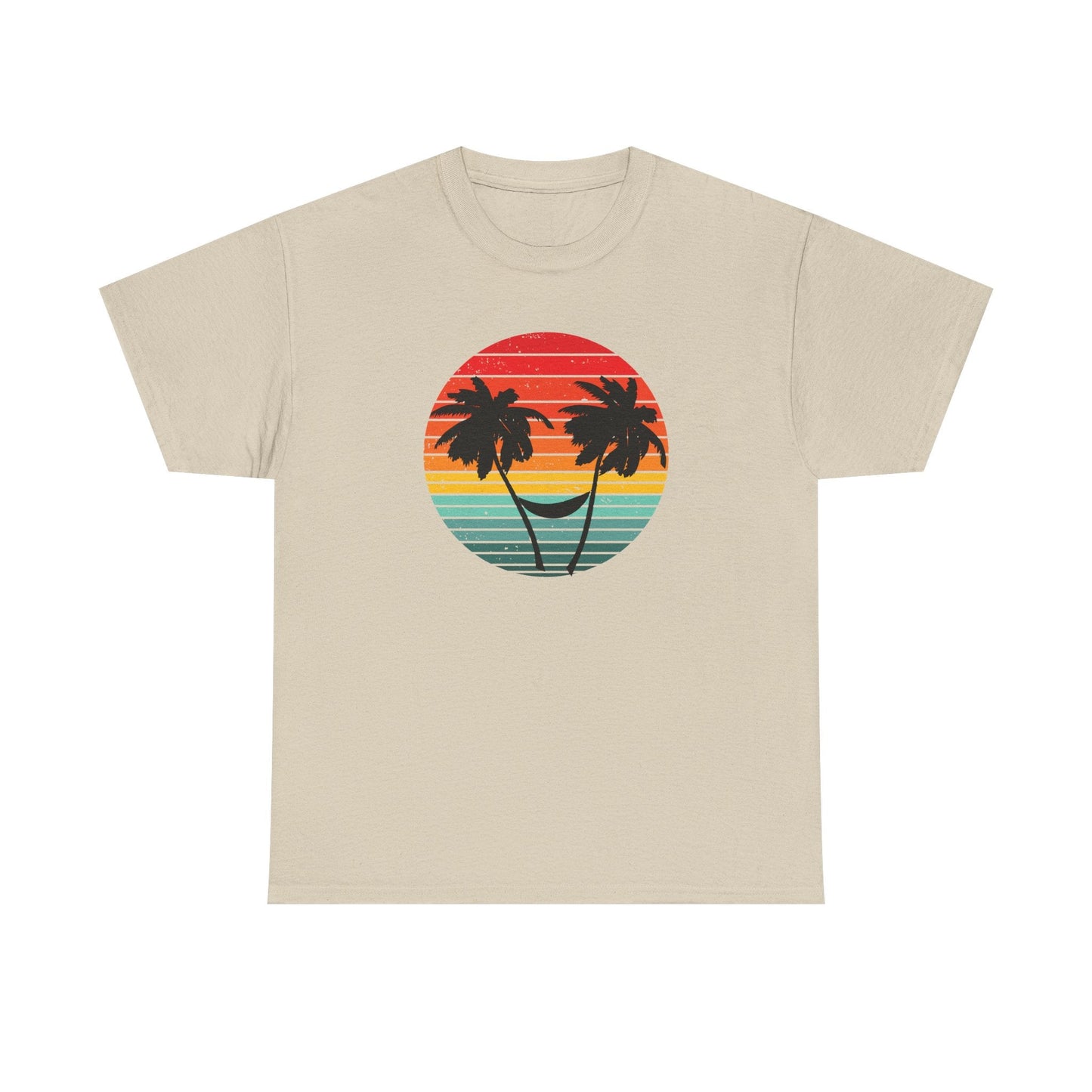 Palm Tree shirt, Beach vibes shirt, Summer tee, Retro sunset - Popbydesign