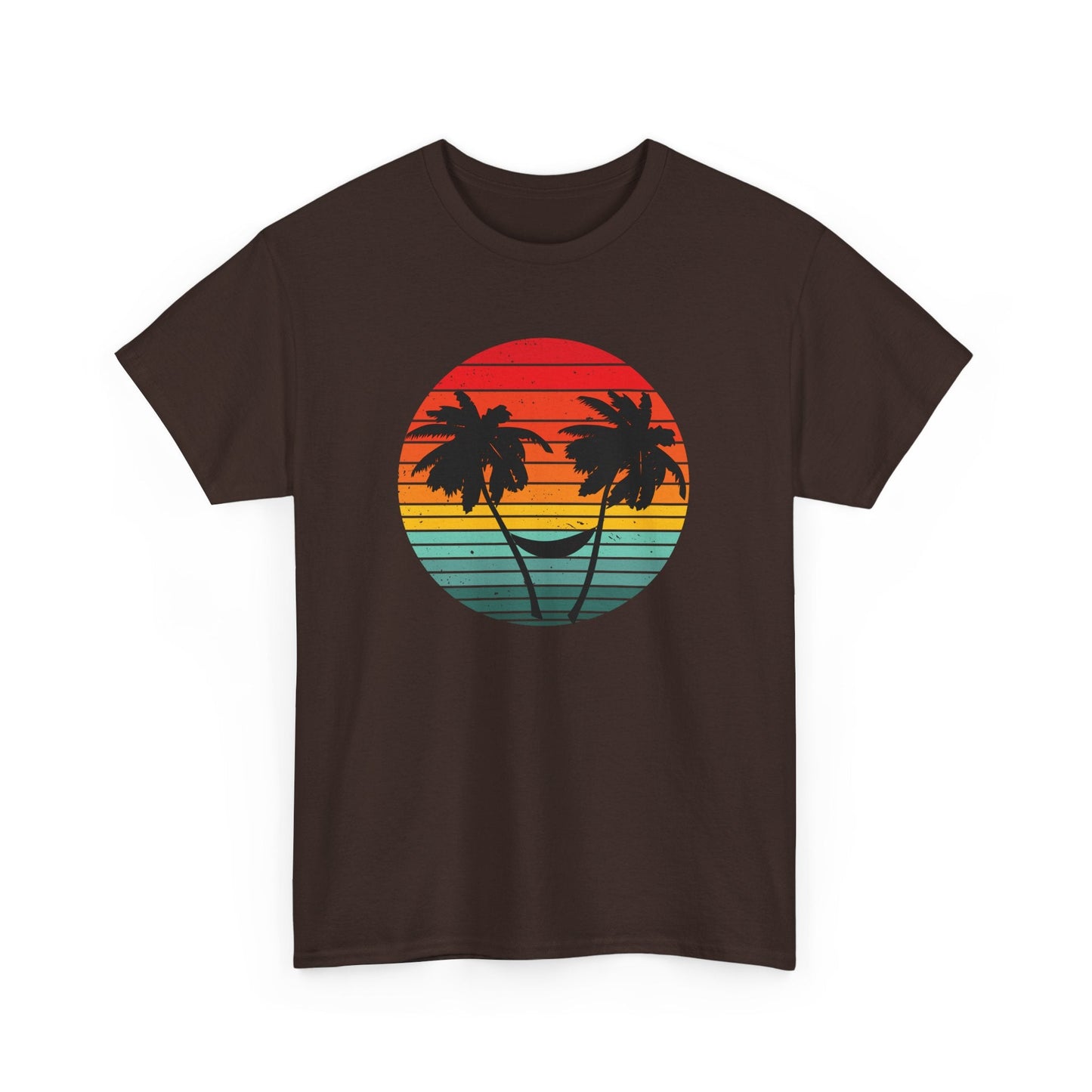 Palm Tree shirt, Beach vibes shirt, Summer tee, Retro sunset - Popbydesign