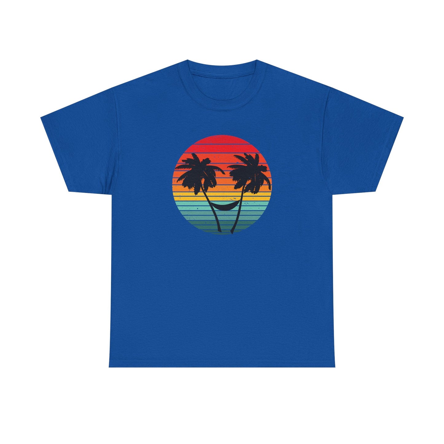 Palm Tree shirt, Beach vibes shirt, Summer tee, Retro sunset - Popbydesign