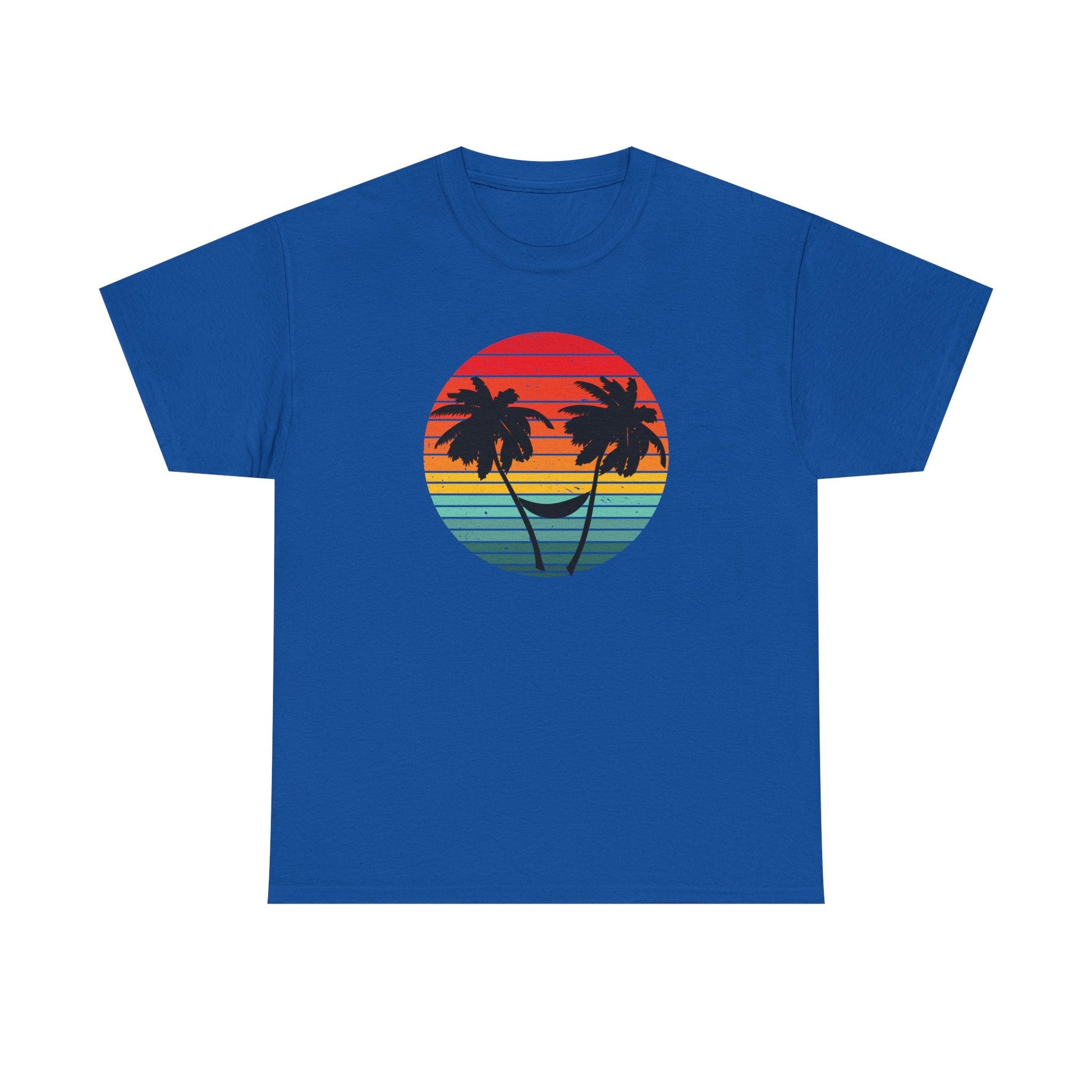 Palm Tree shirt, Beach vibes shirt, Summer tee, Retro sunset - Popbydesign