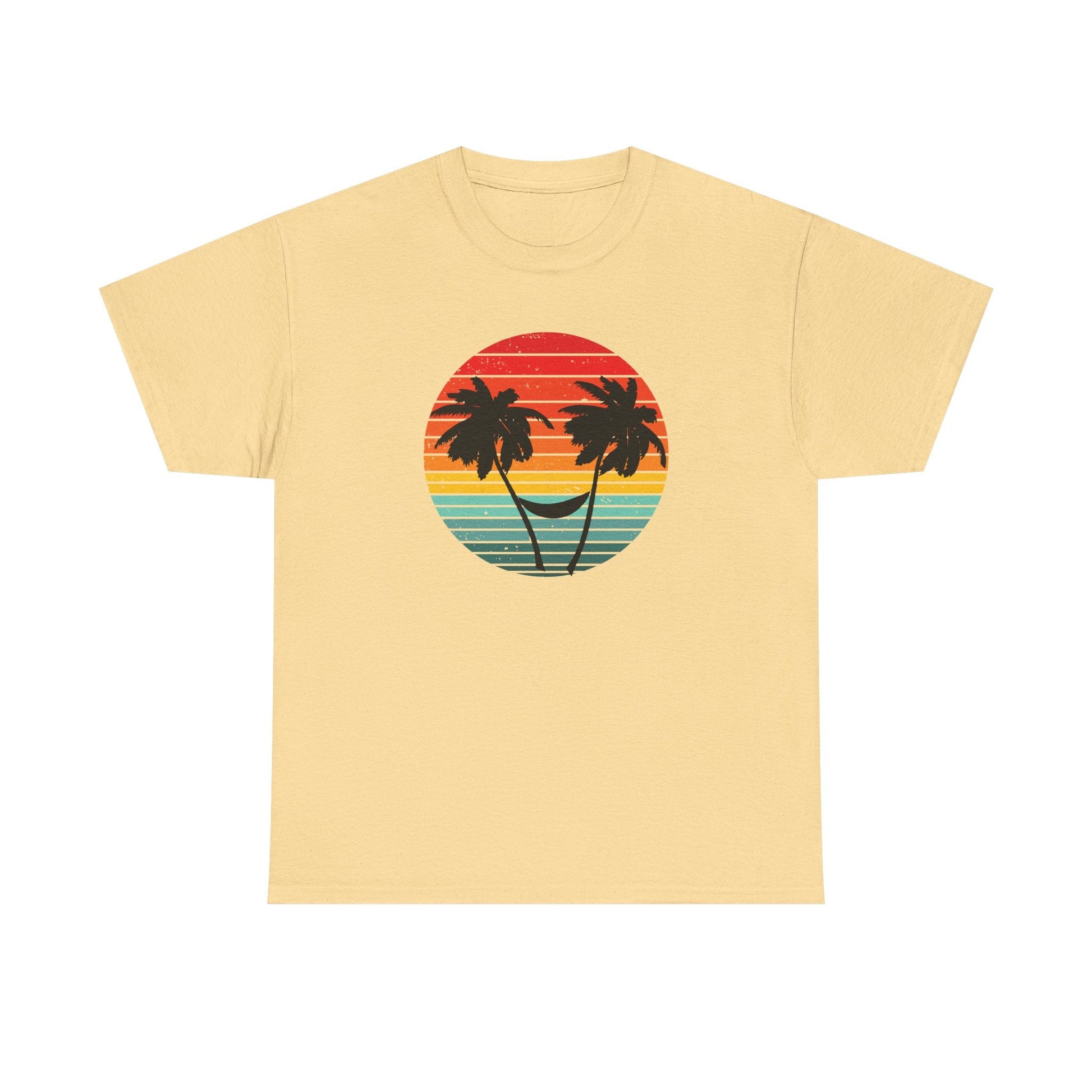 Palm Tree shirt, Beach vibes shirt, Summer tee, Retro sunset - Popbydesign