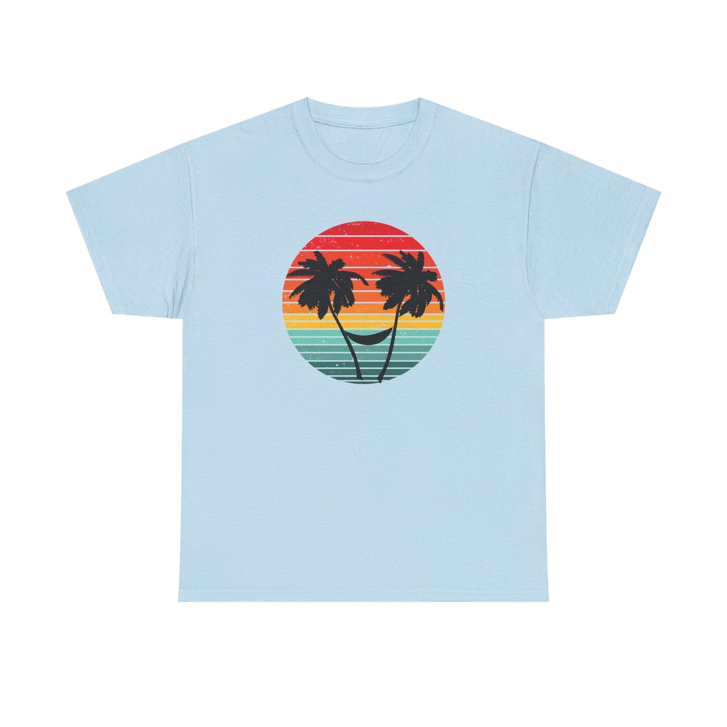 Palm Tree shirt, Beach vibes shirt, Summer tee, Retro sunset - Popbydesign