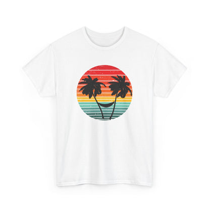 Palm Tree shirt, Beach vibes shirt, Summer tee, Retro sunset - Popbydesign