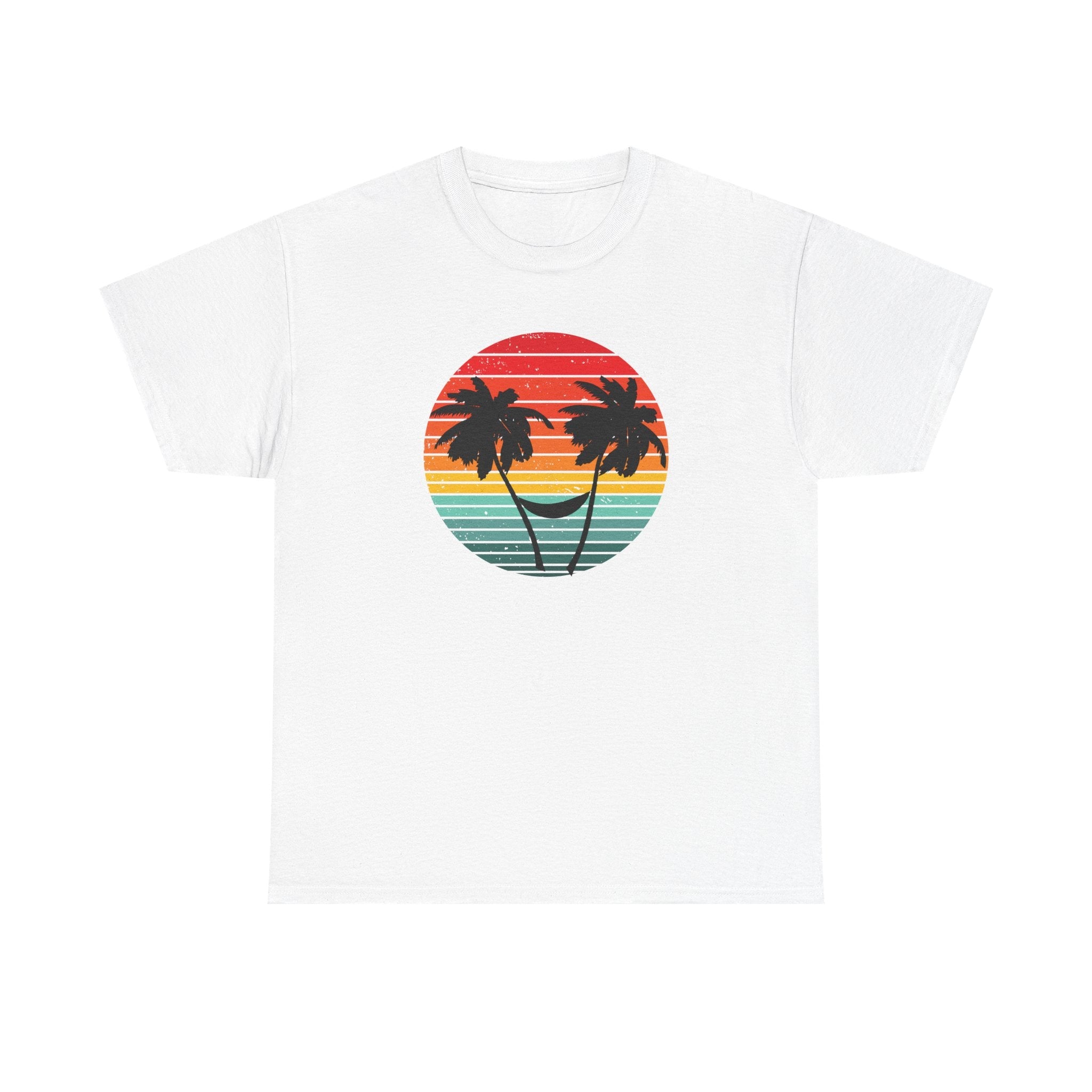 Palm Tree shirt, Beach vibes shirt, Summer tee, Retro sunset by PopCultureByDesign36