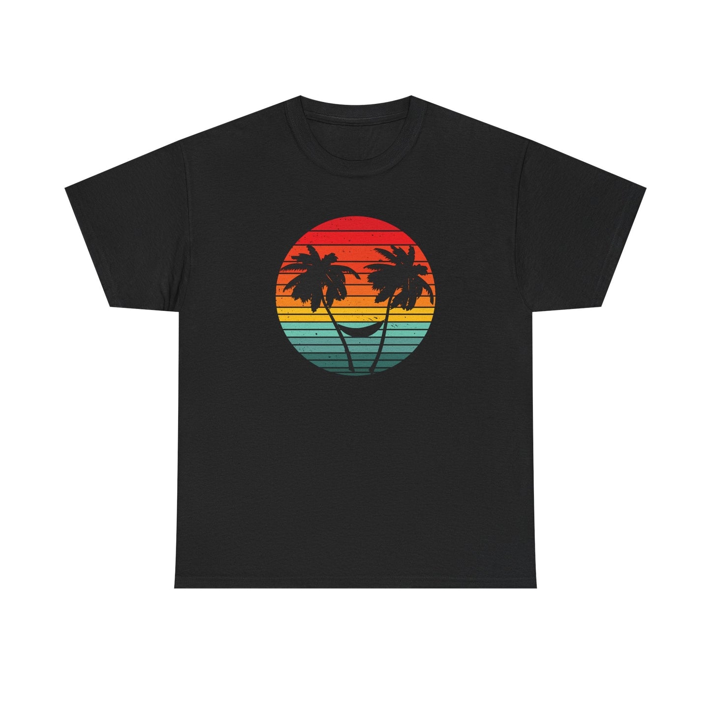 Palm Tree shirt, Beach vibes shirt, Summer tee, Retro sunset - Popbydesign