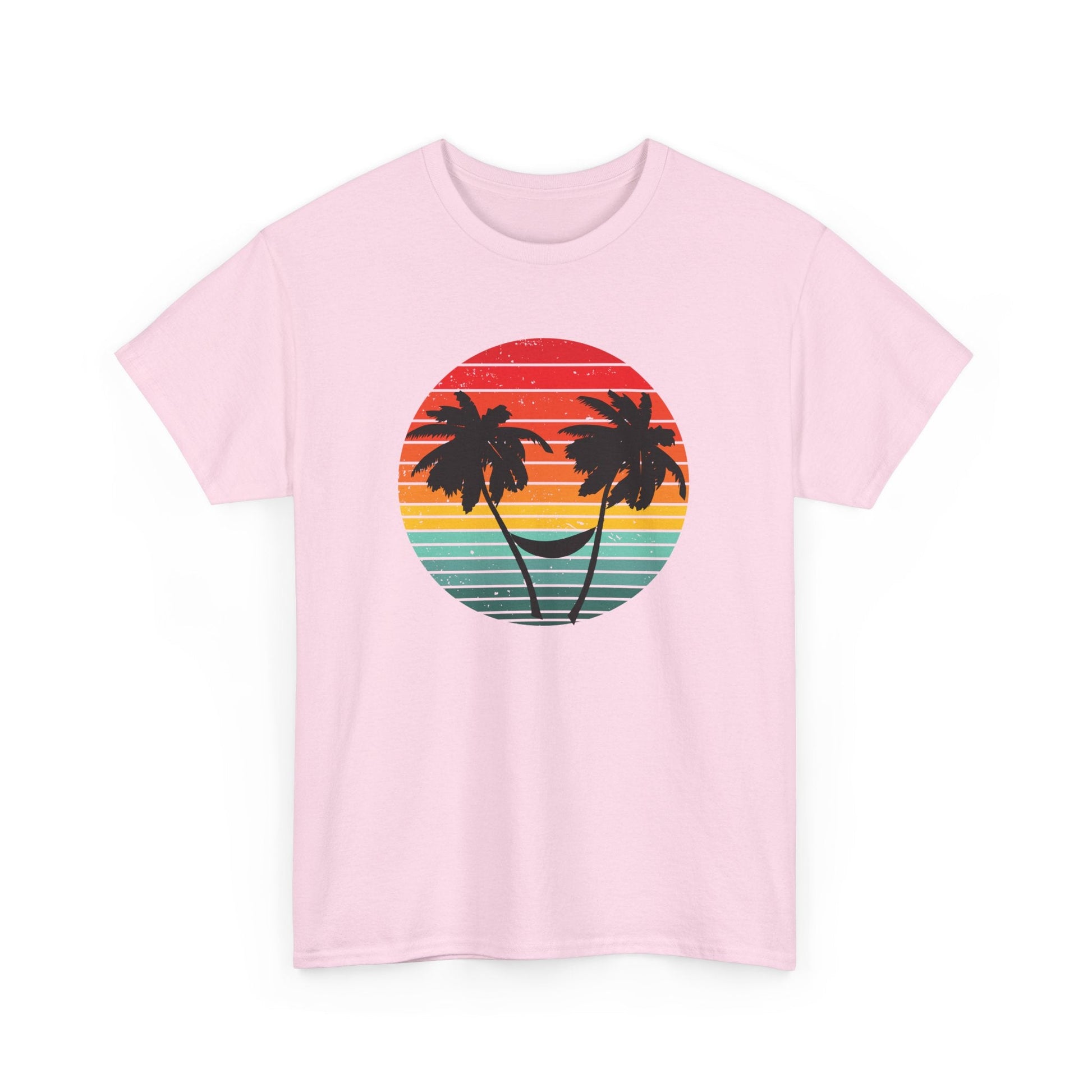 Palm Tree shirt, Beach vibes shirt, Summer tee, Retro sunset - Popbydesign