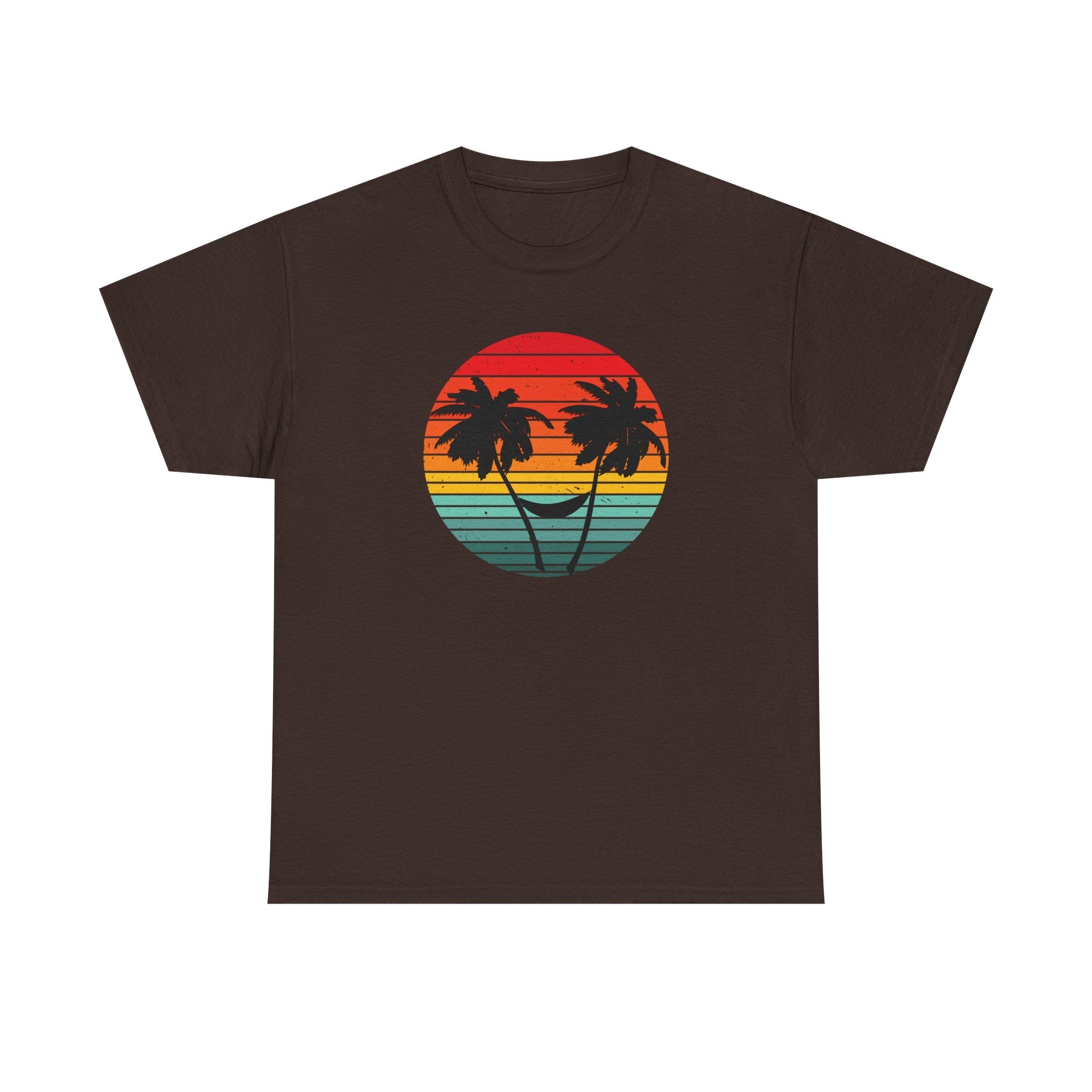 Palm Tree shirt, Beach vibes shirt, Summer tee, Retro sunset by PopCultureByDesign36